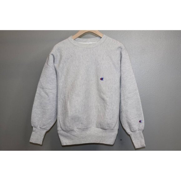 Vintage Champion Reverse Weave Blank Sweatshirt Crewneck Gray Size Medium